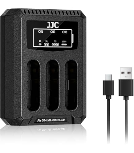 Amazon.com: Ricoh GR III、WG-6 數位相機的USB 電池充電器: 電子